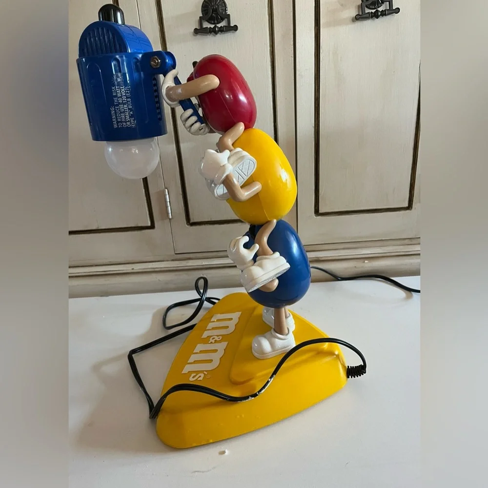 Vintage Stacking M&M’s table lamp collectible rare adjustable lamp